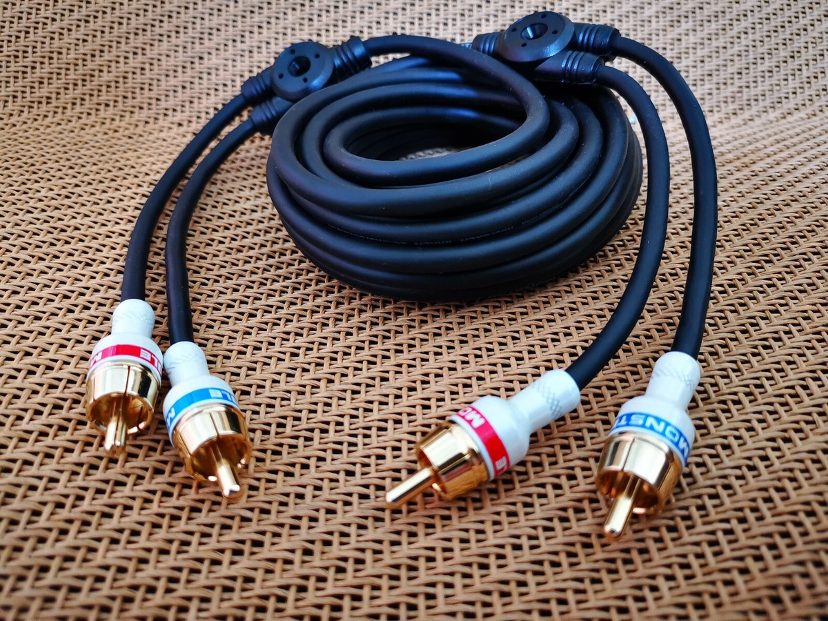 MONSTER IMXLN2C-3M RCA 15' MICROXLN CAR SPEAKER AUDIO CABLE 2
