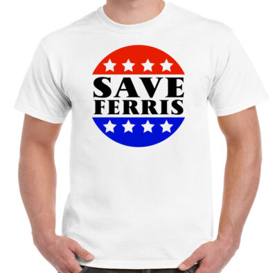 Ferris Bueller Day Off T-Shirt Save Ferris Herren Retro 80er Film