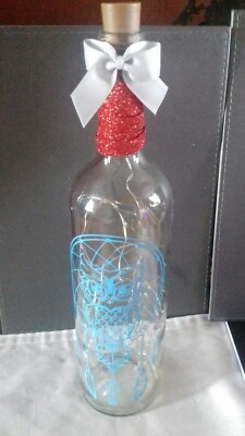 Hausgemachte Flaschenlampe 
