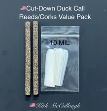 Duck Call Reed & Cork Kit 10 Mil Mylar Reeds/3/16th Cork Strips
