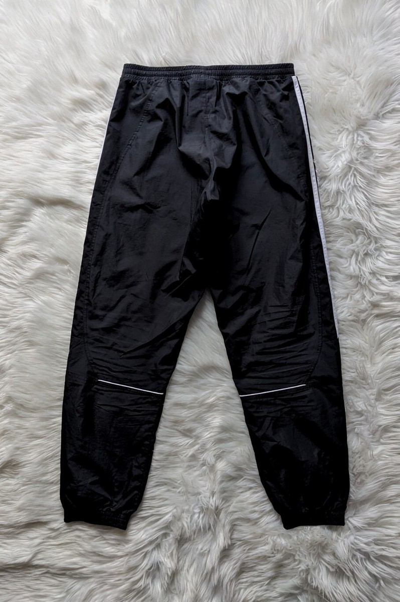 Adidas - Parachute Pants / Joggers - Small - Black w/ White