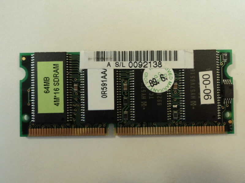 Hynix RAM Memory Module 64MB SDRAM 4M x 16 HY57V651620B - Image 3 of 4