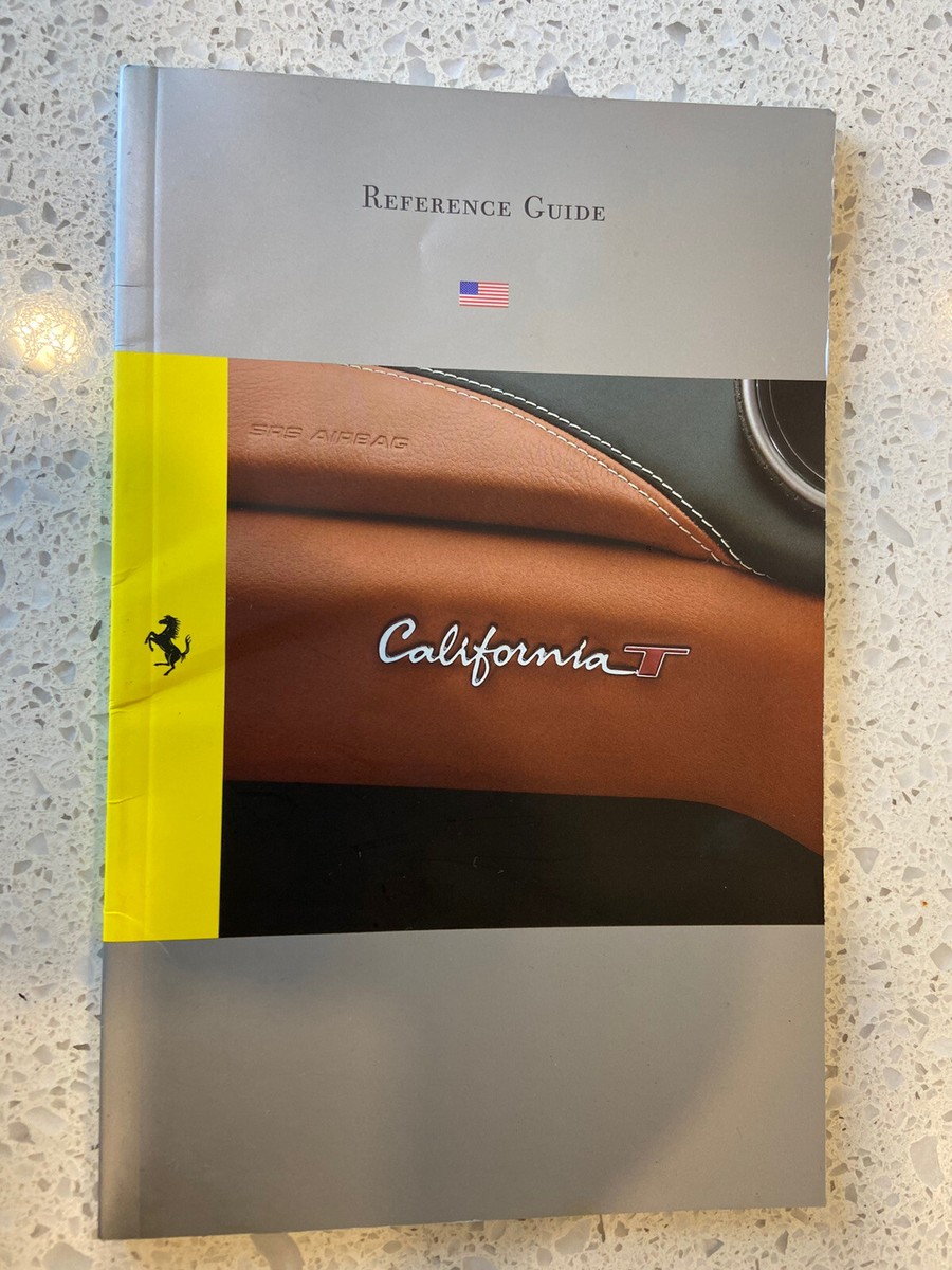 2015 Ferrari California T Owners Manual Reference Guide | Paper