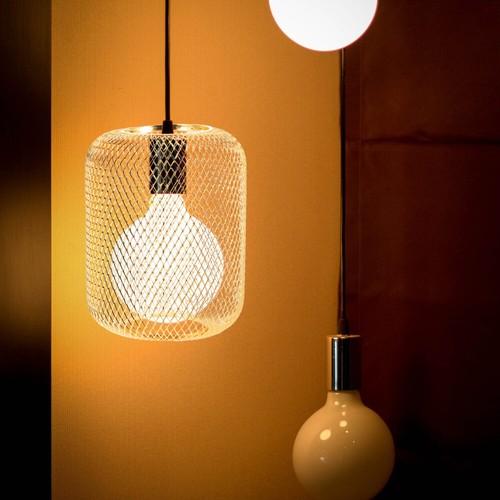 bulb shade Lampshade Table Lamp industrial vintage pendant light cage Metal Case - Picture 5 of 12