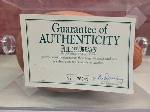 Ricky Watters Autographed Signed NFL Football w/ COA & Case - Picture 2 of 6