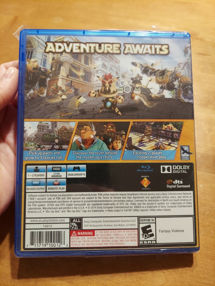 PS4 Playstation 4 Knack Blue Label First Print BRAND NEW SEALED