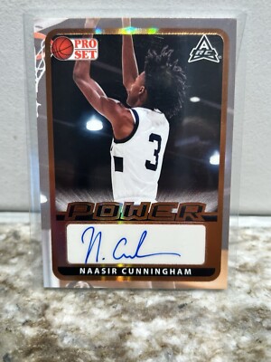 2021-22 Pro Set Power Naasir Cunningham ARC Auto No. BA-NC1 Alabama Crimson Tide