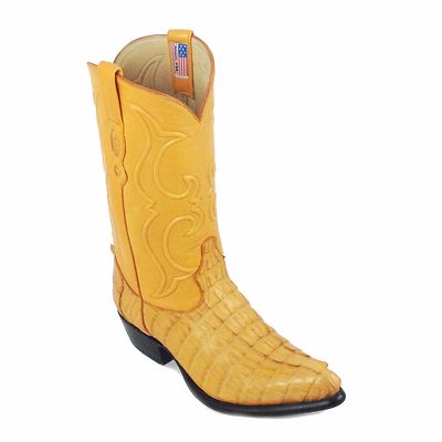 LOS ALTOS MANGO LEATHER CAIMAN TAIL J TOE BOOTS STYLE # 1 99 01 01 .