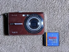 Kodak EasyShare M763 7.2MP Digital Camera Blue W/ Battery Only! Untested