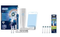 Braun Oral-b 5000 Smart Series White Electric Toothbrush + Eb50-4 Extra Heads Braun Oral-b 5000 Smart Series White Electric Toothbrush + Eb50-4 Extra Heads
