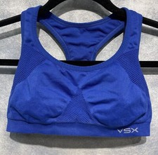 Victoria's Secret VSX Sport Bra Size XS Royal Blue Racerback with Back Closure