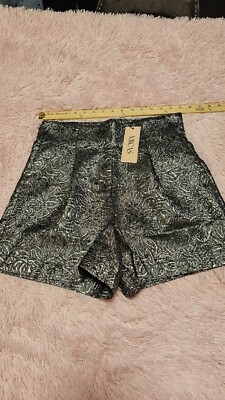  NWT Micas Shorts Women's Medium  METALLIC GRAY