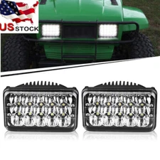 Pair 4X6" 45W Sealed Beam LED Headlight Replacement Headlamp for Kenworth Truck