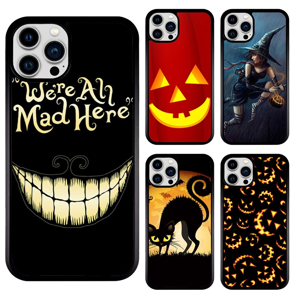 Halloween Witch Pumpkin Phone Case fit for iPhone 15 promax 14 plus & S23 ultra