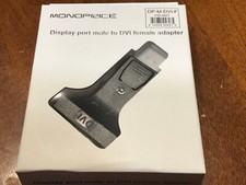 monoprice DP-M-DVI female adapter new in box