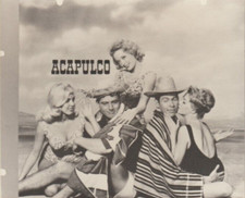 NBC Telop Bump Card Promo Photo 1961 Acapulco James Coburn Ralph Taeger 2 DBW
