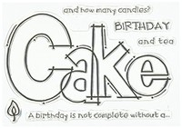 Woodware Craft Collection Woodware Stamp, 3.5 By 5.5-inch, Huge Cake, New, Free Woodware Craft Collection Woodware Stamp, 3.5 By 5.5-inch, Huge Cake, New, Free