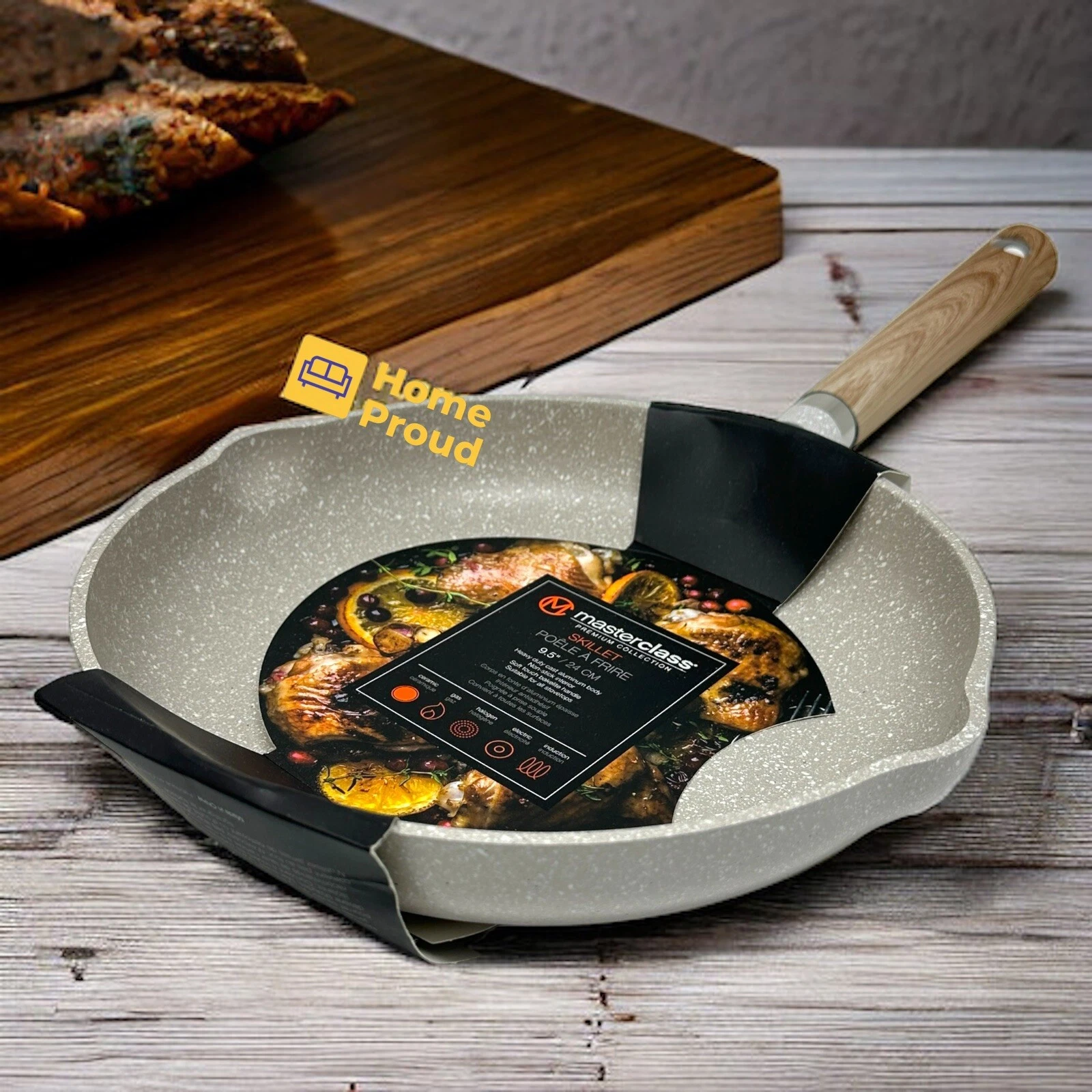 Masterclass Frying Pan 9.5 Inch Nonstick Skillet Premium Cookware Collection
Opens in a new window o