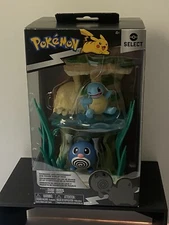 Pokemon Select Shoreside Lake Environment Squirtle Poliwag Figure Set New-Rare🔥