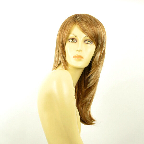 Perruque blonde cuivrée Coline F27613 idéale pour vos soirées