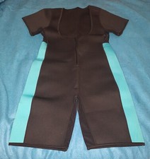 WOMEN'S WETSUIT SHORT SLEEVE BLACK  BLUE NEOPRENE SIZE XL