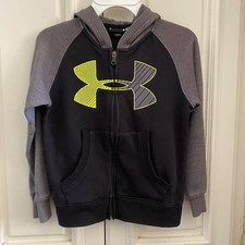 Under Armour Boy's Full-Zip Cotton Blend Hoodie Size 7