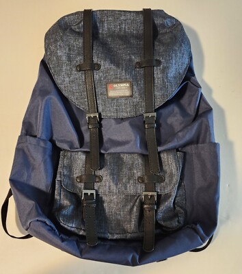 Olympia USA 18'' Hopkins Backpack Blue Magnetic Strap Closures