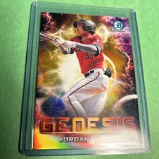 2021 Bowman Chrome 1st Draft Jordan Lawlar GOLD GENESIS /50 ARIZONA DIAMONDBACKS