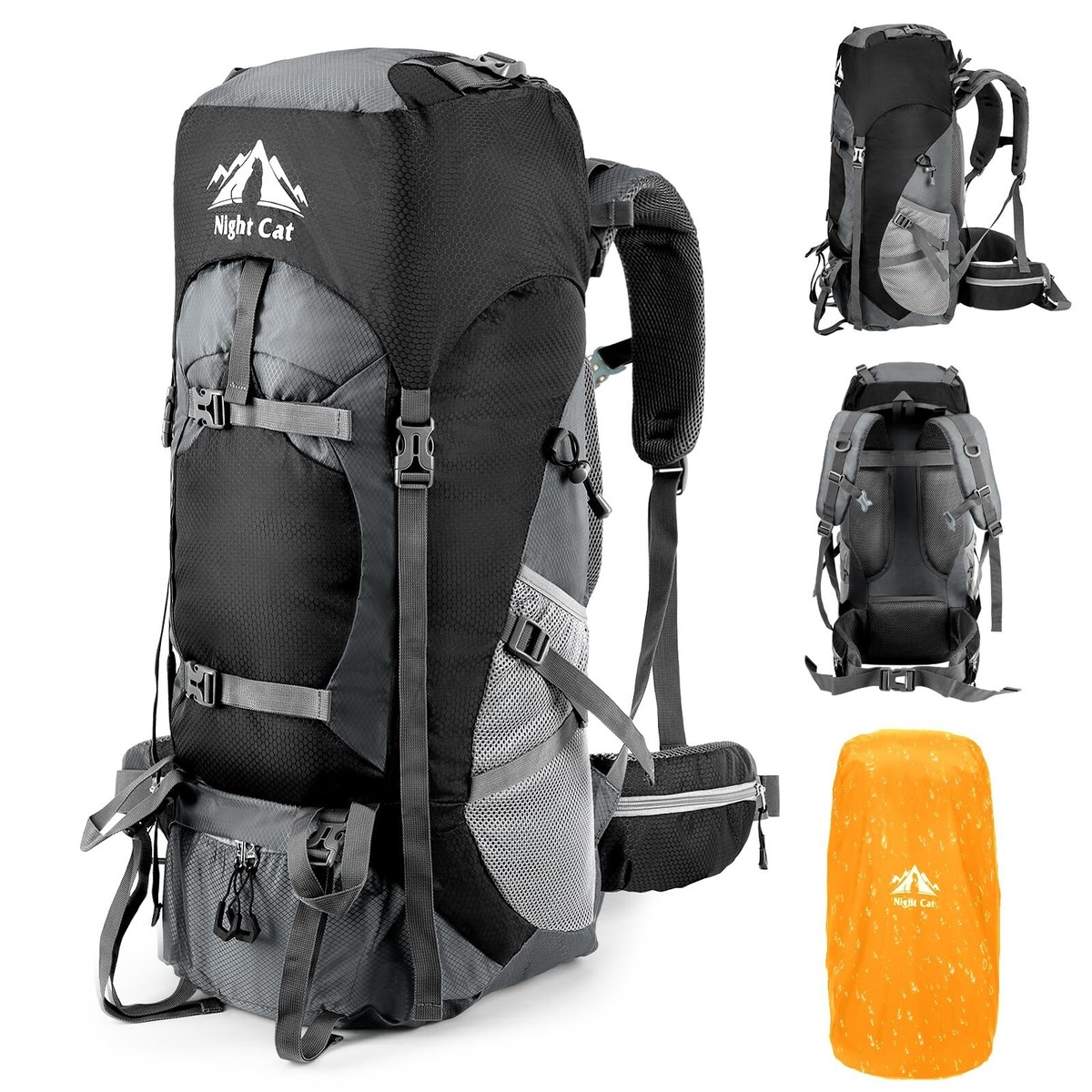 Night Cat Hiking Backpacks 70L Camping Backpacking Packs for Men Women Lightw... | eBay Night Cat Hiking Backpacks 70L Camping Backpacking Packs for Men Women Lightw... | eBay