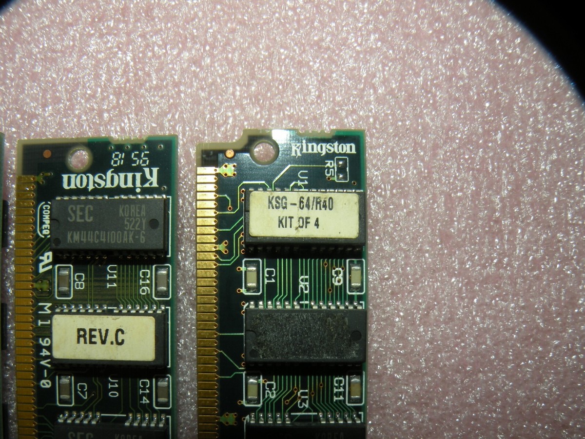 KINGSTON KSG-64/R40 64MB MEMORY KIT 4 x 16MB 72 PIN ECC PARITY