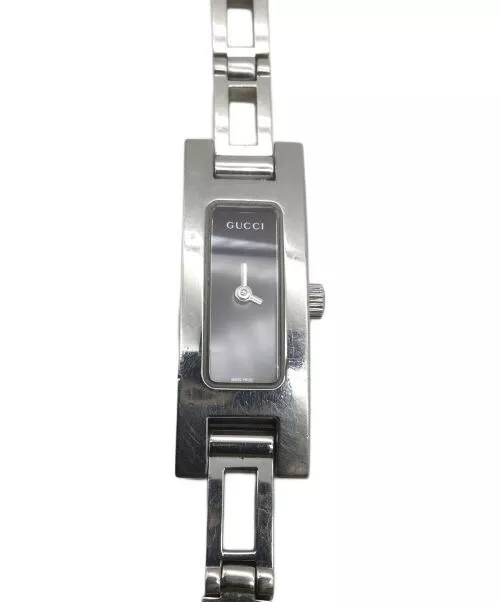 Montre femme GUCCI 3900L à quartz cadran noir analogique acier inoxydable du Japon