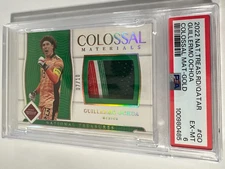 2022 PANINI NATIONAL TREASURES COLOSSAL MATERIALS GUILLERMO OCHOA /10 GOLD PSA 6