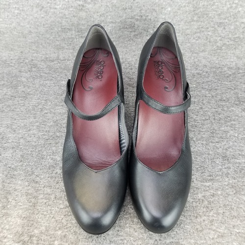 Abeo Bio System Vanessa Black Leather Comfort Pump Heels Women's Size 11N - Picture 7 of 10