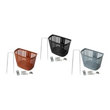 Panier avant de vélo avec système de fixation et support, panier de rangement