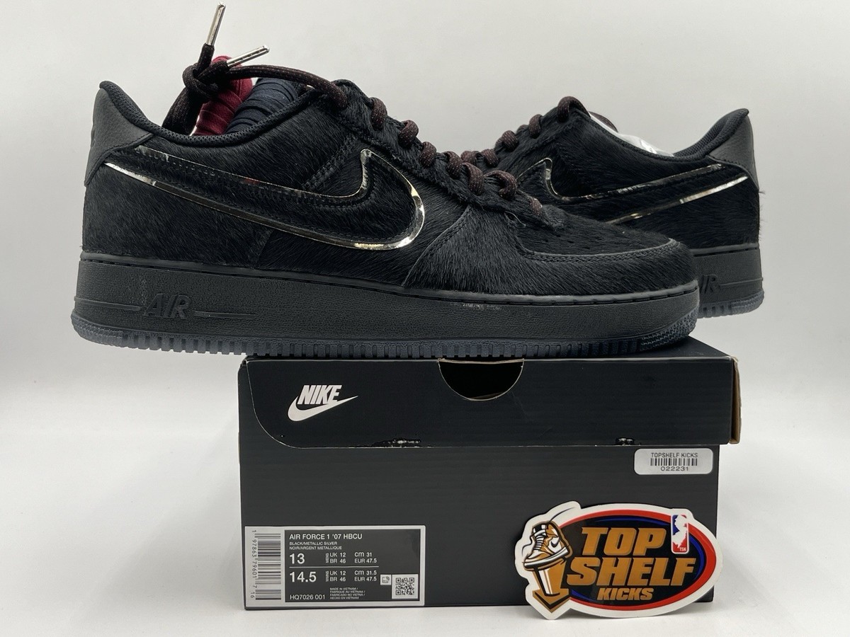 UNION FORCE CLASSIC BLACK Sサイズ DS New Nike Air Force 1 Low 07 Yardrunner Pack Virginia Union