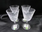 Vintage Waterford Crystal Lismore Claret Wine Glass 4 pc Set 3"x6"