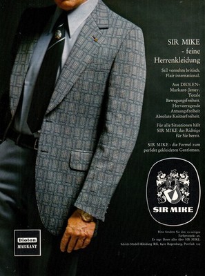 3w26389/ Reklame aus 1971   SIR MIKE - Feine Herrenkleidung
