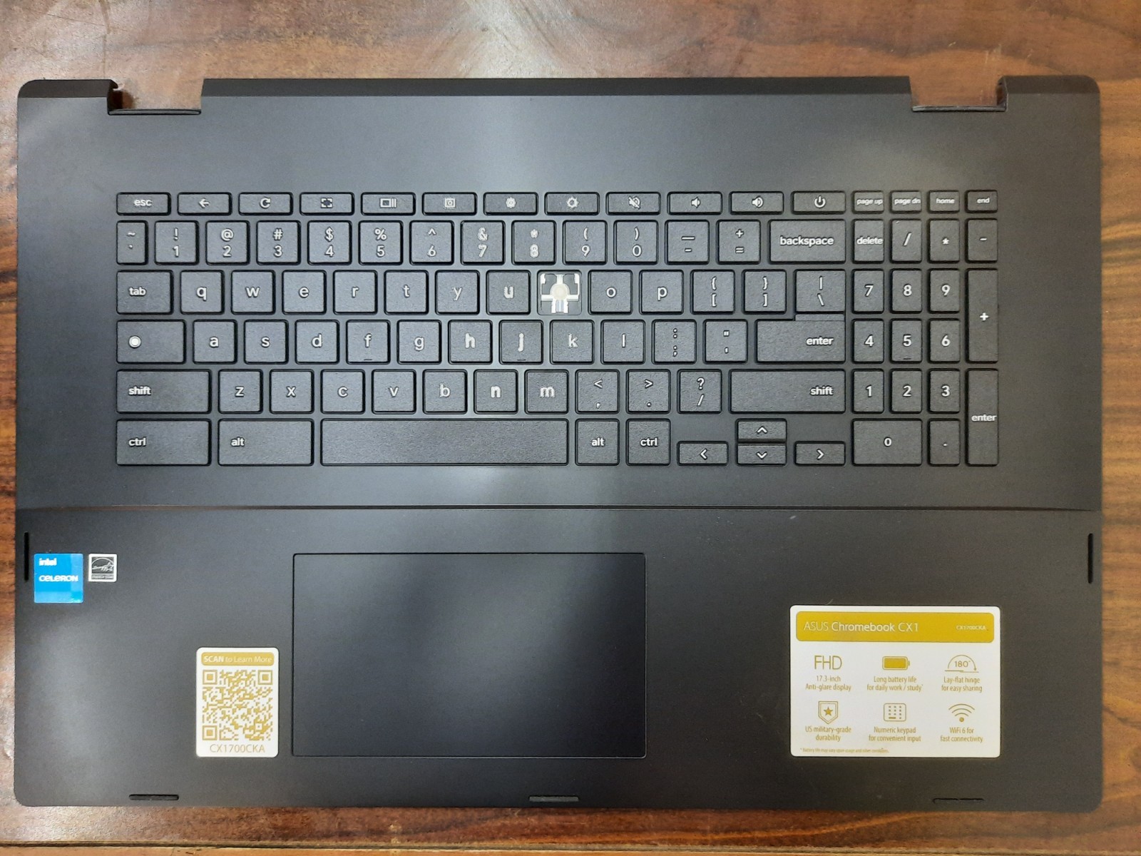Asus Chromebook CX1700CKA Palmrest Touchpad Speakers Antenna Keyboard PARTS