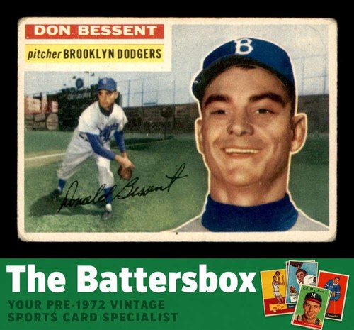Don Bessent #184 1956 Topps card