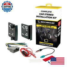 Scosche ICCR6BN Double DIN Radio Installation Dash Kit Compatible with Select 20