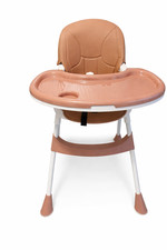 Modern Baby High Chair with Tray & Footrest–Adjustable, Easy Clean, Stylish Desi