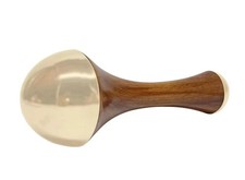 Kansa Wand Face Acupoint Massager for Detoxification Deep Relaxation Teek wood