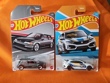 18 Honda Cvic Type R 90 Honda Civic Ef Hot Wheels 2022 Honda Series Lot Of 2