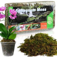 Sphagnum Moos 15L 3er Pack Pflanzen-Erde Orchideen Reptilien Blumenerde