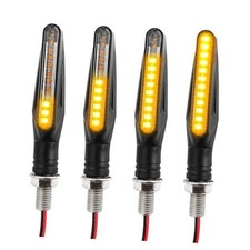 4PCS Motorcycle Turn Signals LED,Ultra-Bright 12 LED Front  Rear Motorcycle