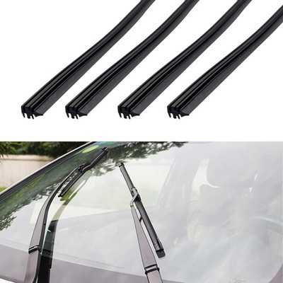 4PCS Windshield Wiper Blades Refills, DIY Silicone Car Frameless Window Boneless