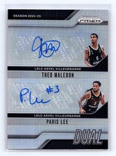 Paris Lee / Theo Maledon 2024-25 Panini Prizm EuroLeague Dual Auto Silver