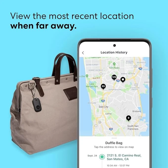 Tile Pro (2022) Bluetooth Item Finder, 1 Stück, 120 m Reichweite, funktioniert m - Bild 4 von 4