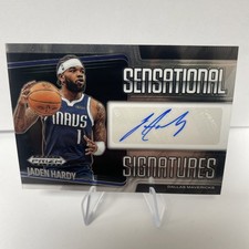 Jaden Hardy 2024-25 Panini Prizm Black Sensational Signatures Auto #SS-HRY