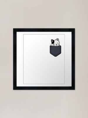 Cat In Your Pocket Framed Art Print Framed Wall Art Poster Canvas Print Picture